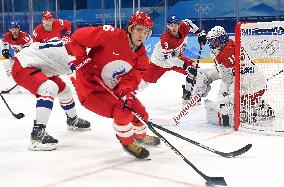 (BEIJING2022)CHINA-BEIJING-OLYMPIC WINTER GAMES-ICE HOCKEY-MEN'S PRELIMINARY-CZE VS ROC(CN)