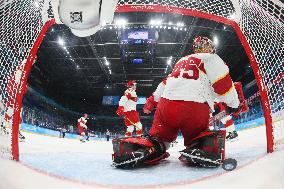 (BEIJING2022)CHINA-BEIJING-OLYMPIC WINTER GAMES-ICE HOCKEY-MEN'S PRELIMINARY-U.S. VS CHINA (CN)