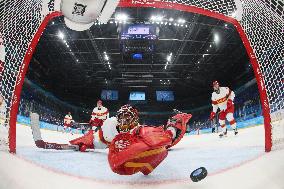 (BEIJING2022)CHINA-BEIJING-OLYMPIC WINTER GAMES-ICE HOCKEY-MEN'S PRELIMINARY-U.S. VS CHINA (CN)