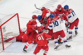 (BEIJING2022)CHINA-BEIJING-OLYMPIC WINTER GAMES-ICE HOCKEY-MEN'S PRELIMINARY-CZE VS ROC(CN)