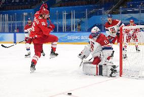 (BEIJING2022)CHINA-BEIJING-OLYMPIC WINTER GAMES-ICE HOCKEY-MEN'S PRELIMINARY-CZE VS ROC(CN)