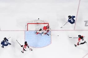 (BEIJING2022)CHINA-BEIJING-OLYMPIC WINTER GAMES-ICE HOCKEY-WOMEN'S QUATERFINALS-FIN VS JPN (CN)