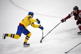 (BEIJING2022)CHINA-BEIJING-OLYMPIC WINTER GAMES-ICE HOCKEY-MEN'S PRELIMINARY-SWEDEN VS LATVIA (CN)