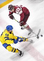 (BEIJING2022)CHINA-BEIJING-OLYMPIC WINTER GAMES-ICE HOCKEY-MEN'S PRELIMINARY-SWEDEN VS LATVIA (CN)