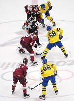 (BEIJING2022)CHINA-BEIJING-OLYMPIC WINTER GAMES-ICE HOCKEY-MEN'S PRELIMINARY-SWEDEN VS LATVIA (CN)