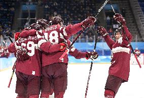 (BEIJING2022)CHINA-BEIJING-OLYMPIC WINTER GAMES-ICE HOCKEY-MEN'S PRELIMINARY-SWEDEN VS LATVIA (CN)