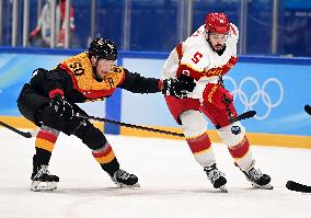 (BEIJING2022)CHINA-BEIJING-OLYMPIC WINTER GAMES-ICE HOCKEY-MEN'S PRELIMINARY-GER VS CHN(CN)