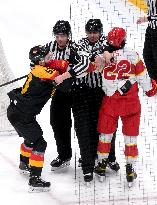 (BEIJING2022)CHINA-BEIJING-OLYMPIC WINTER GAMES-ICE HOCKEY-MEN'S PRELIMINARY-GER VS CHN(CN)