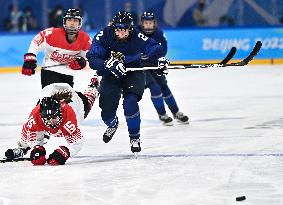 (BEIJING2022)CHINA-BEIJING-OLYMPIC WINTER GAMES-ICE HOCKEY-WOMEN'S QUATERFINALS-FIN VS JPN (CN)