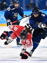 (BEIJING2022)CHINA-BEIJING-OLYMPIC WINTER GAMES-ICE HOCKEY-WOMEN'S QUATERFINALS-FIN VS JPN (CN)