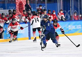 (BEIJING2022)CHINA-BEIJING-OLYMPIC WINTER GAMES-ICE HOCKEY-WOMEN'S QUATERFINALS-FIN VS JPN (CN)