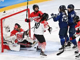 (BEIJING2022)CHINA-BEIJING-OLYMPIC WINTER GAMES-ICE HOCKEY-WOMEN'S QUATERFINALS-FIN VS JPN (CN)