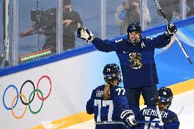 (BEIJING2022)CHINA-BEIJING-OLYMPIC WINTER GAMES-ICE HOCKEY-WOMEN'S QUATERFINALS-FIN VS JPN (CN)