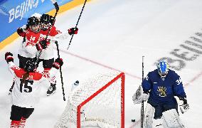 (BEIJING2022)CHINA-BEIJING-OLYMPIC WINTER GAMES-ICE HOCKEY-WOMEN'S QUATERFINALS-FIN VS JPN (CN)