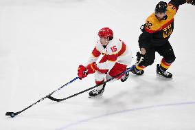 (BEIJING2022)CHINA-BEIJING-OLYMPIC WINTER GAMES-ICE HOCKEY-MEN'S PRELIMINARY-GER VS CHN(CN)