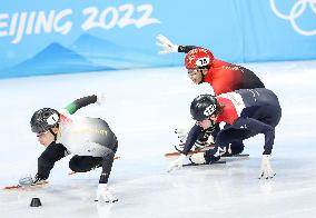 (BEIJING2022)CHINA-BEIJING-OLYMPIC WINTER GAMES-SHORT TRACK SPEED SKATING-MEN'S 500M-HEAT (CN)