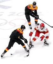 (BEIJING2022)CHINA-BEIJING-OLYMPIC WINTER GAMES-ICE HOCKEY-MEN'S PRELIMINARY-GER VS CHN(CN)