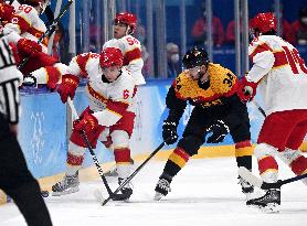 (BEIJING2022)CHINA-BEIJING-OLYMPIC WINTER GAMES-ICE HOCKEY-MEN'S PRELIMINARY-GER VS CHN(CN)