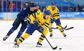 (BEIJING2022)CHINA-BEIJING-OLYMPIC WINTER GAMES-ICE HOCKEY-MEN'S PRELIMINARY-FIN VS SWE(CN)