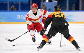 (BEIJING2022)CHINA-BEIJING-OLYMPIC WINTER GAMES-ICE HOCKEY-MEN'S PRELIMINARY-GER VS CHN(CN)