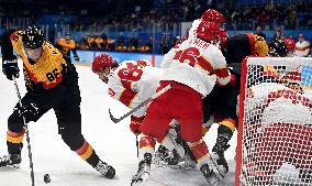 (BEIJING2022)CHINA-BEIJING-OLYMPIC WINTER GAMES-ICE HOCKEY-MEN'S PRELIMINARY-GER VS CHN(CN)