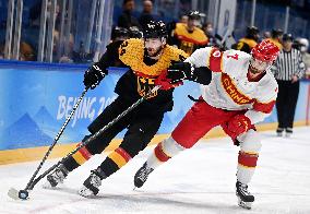 (BEIJING2022)CHINA-BEIJING-OLYMPIC WINTER GAMES-ICE HOCKEY-MEN'S PRELIMINARY-GER VS CHN(CN)