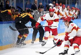 (BEIJING2022)CHINA-BEIJING-OLYMPIC WINTER GAMES-ICE HOCKEY-MEN'S PRELIMINARY-GER VS CHN(CN)