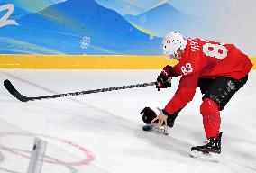 (BEIJING2022)CHINA-BEIJING-OLYMPIC WINTER GAMES-ICE HOCKEY-MEN'S PRELIMINARY-SUI VS DEN(CN)