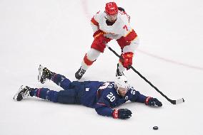 (BEIJING2022)CHINA-BEIJING-OLYMPIC WINTER GAMES-ICE HOCKEY-MEN'S PRELIMINARY-U.S. VS CHINA (CN)