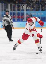 (BEIJING2022)CHINA-BEIJING-OLYMPIC WINTER GAMES-ICE HOCKEY-MEN'S PRELIMINARY-U.S. VS CHINA (CN)