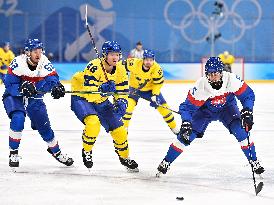 (BEIJING2022)CHINA-BEIJING-OLYMPIC WINTER GAMES-ICE HOCKEY-MEN'S PRELIMINARY-SWE VS SVK (CN)