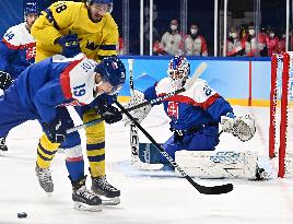 (BEIJING2022)CHINA-BEIJING-OLYMPIC WINTER GAMES-ICE HOCKEY-MEN'S PRELIMINARY-SWE VS SVK (CN)