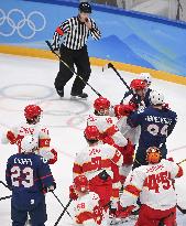 (BEIJING2022)CHINA-BEIJING-OLYMPIC WINTER GAMES-ICE HOCKEY-MEN'S PRELIMINARY-U.S. VS CHINA (CN)