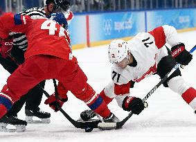 (BEIJING2022)CHINA-BEIJING-OLYMPIC WINTER GAMES-ICE HOCKEY-MEN'S PRELIMINARY-CZE VS SUI (CN)