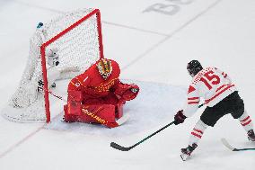 (BEIJING2022)CHINA-BEIJING-OLYMPIC WINTER GAMES-ICE HOCKEY-MEN'S PRELIMINARY-CHN VS CAN(CN)