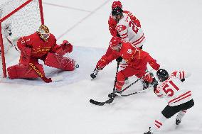 (BEIJING2022)CHINA-BEIJING-OLYMPIC WINTER GAMES-ICE HOCKEY-MEN'S PRELIMINARY-CHN VS CAN(CN)