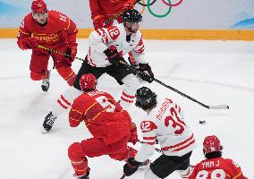 (BEIJING2022)CHINA-BEIJING-OLYMPIC WINTER GAMES-ICE HOCKEY-MEN'S PRELIMINARY-CHN VS CAN(CN)