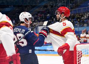 (BEIJING2022)CHINA-BEIJING-OLYMPIC WINTER GAMES-ICE HOCKEY-MEN'S PRELIMINARY-U.S. VS CHINA (CN)