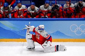 (BEIJING2022)CHINA-BEIJING-OLYMPIC WINTER GAMES-ICE HOCKEY-MEN'S PRELIMINARY-CZE VS SUI (CN)