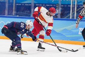 (BEIJING2022)CHINA-BEIJING-OLYMPIC WINTER GAMES-ICE HOCKEY-MEN'S PRELIMINARY-U.S. VS CHINA (CN)