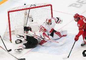 (BEIJING2022)CHINA-BEIJING-OLYMPIC WINTER GAMES-ICE HOCKEY-MEN'S PRELIMINARY-CHN VS CAN(CN)