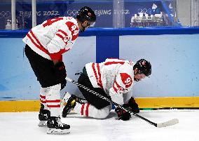 (BEIJING2022)CHINA-BEIJING-OLYMPIC WINTER GAMES-ICE HOCKEY-MEN'S PRELIMINARY-CHN VS CAN(CN)