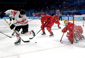 (BEIJING2022)CHINA-BEIJING-OLYMPIC WINTER GAMES-ICE HOCKEY-MEN'S PRELIMINARY-CHN VS CAN(CN)