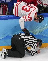 (BEIJING2022)CHINA-BEIJING-OLYMPIC WINTER GAMES-ICE HOCKEY-MEN'S PRELIMINARY-CHN VS CAN(CN)