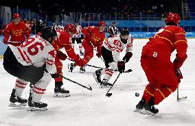 (BEIJING2022)CHINA-BEIJING-OLYMPIC WINTER GAMES-ICE HOCKEY-MEN'S PRELIMINARY-CHN VS CAN(CN)