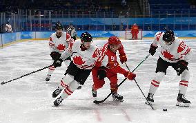 (BEIJING2022)CHINA-BEIJING-OLYMPIC WINTER GAMES-ICE HOCKEY-MEN'S PRELIMINARY-CHN VS CAN(CN)