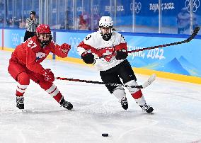 (BEIJING2022)CHINA-BEIJING-OLYMPIC WINTER GAMES-ICE HOCKEY-WOMEN'S PLAYOFFS-QUATERFINALS-SUI VS ROC (CN)