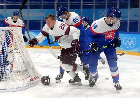 (BEIJING2022)CHINA-BEIJING-OLYMPIC WINTER GAMES-ICE HOCKEY-MEN'S PRELIMINARY-SVK VS LAT(CN)