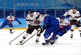 (BEIJING2022)CHINA-BEIJING-OLYMPIC WINTER GAMES-ICE HOCKEY-MEN'S PRELIMINARY-SVK VS LAT(CN)