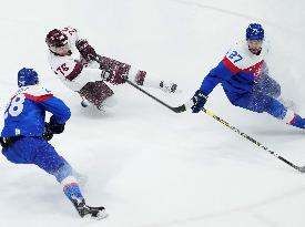 (BEIJING2022)CHINA-BEIJING-OLYMPIC WINTER GAMES-ICE HOCKEY-MEN'S PRELIMINARY-SVK VS LAT(CN)